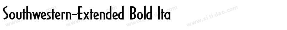 Southwestern-Extended Bold Italic字体转换